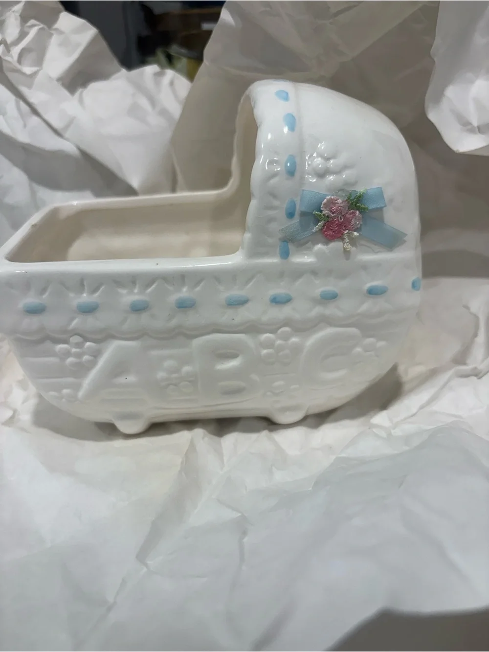 Vintage Ceramic Baby Vase