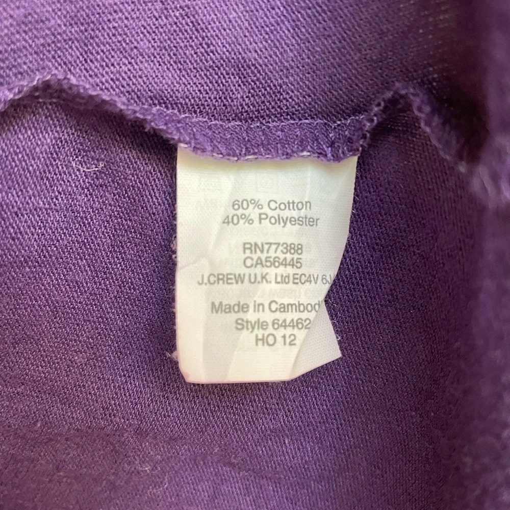 J. Crew deep purple