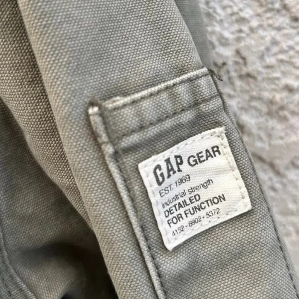 GAP Olive Canvas Corduroy Collar Chore Jacket Size Kids 7-8y