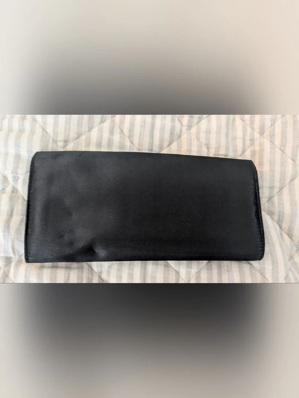 Little Black Convertible Clutch By Bloomingdale's With Unused Strap