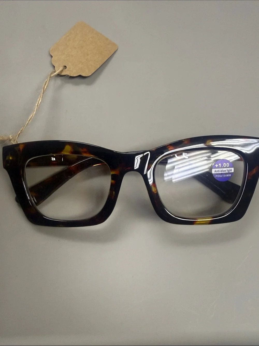 Tortoiseshell Square Blue Light Blocking Glasses