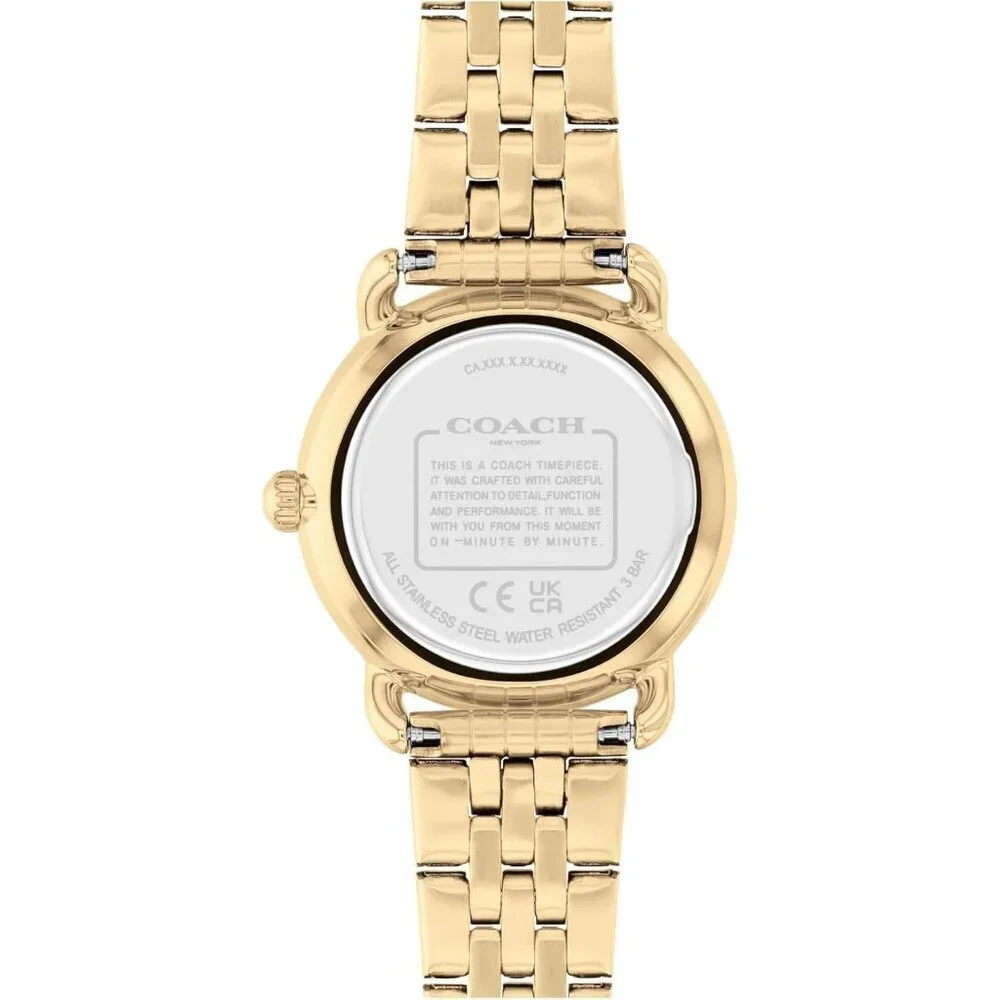 Women's Gold Plated 2H Quartz Watch Stainless Steel Bracelet Water Resistant