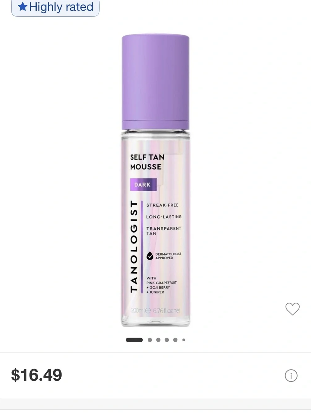 Tanologist Self Tan Mousse - Dark - Purple