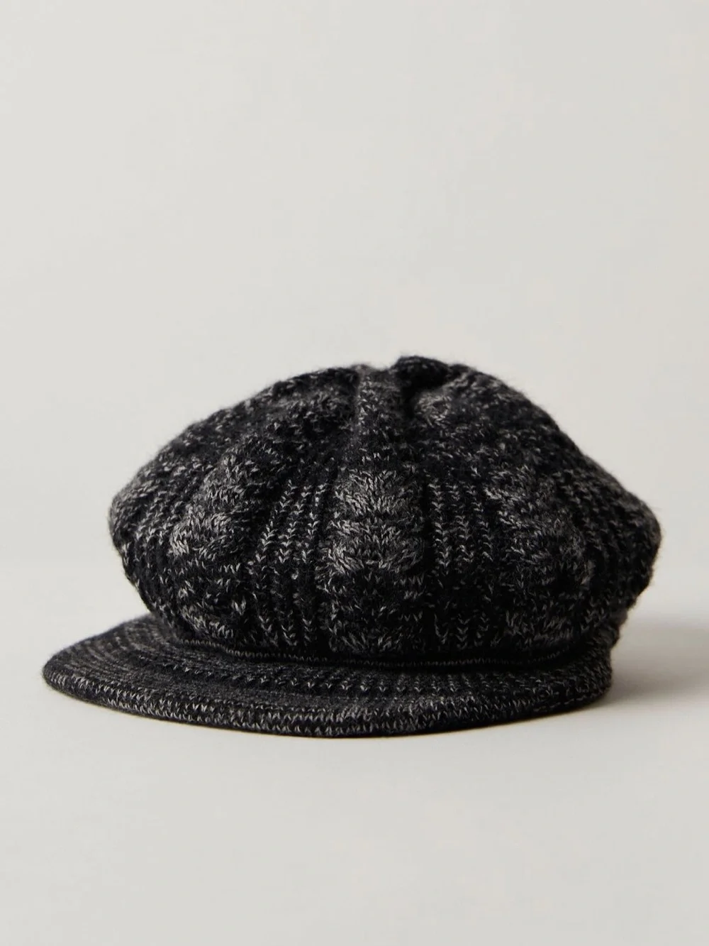 1473. FREE PEOPLE Loui Sweater Cadet Hat in Black NWT $48