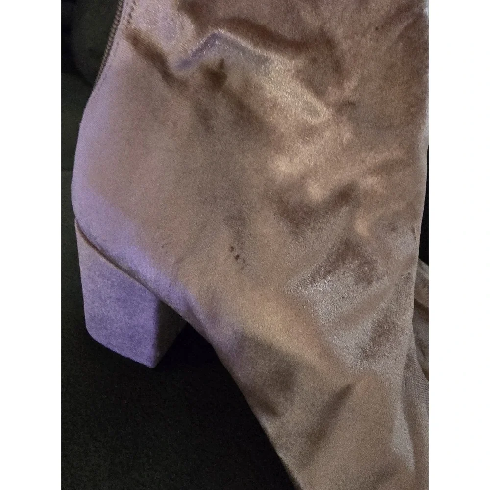 Free People Women Boots Velvet CECILE Ankle‎ Boot Rose Pink EU41