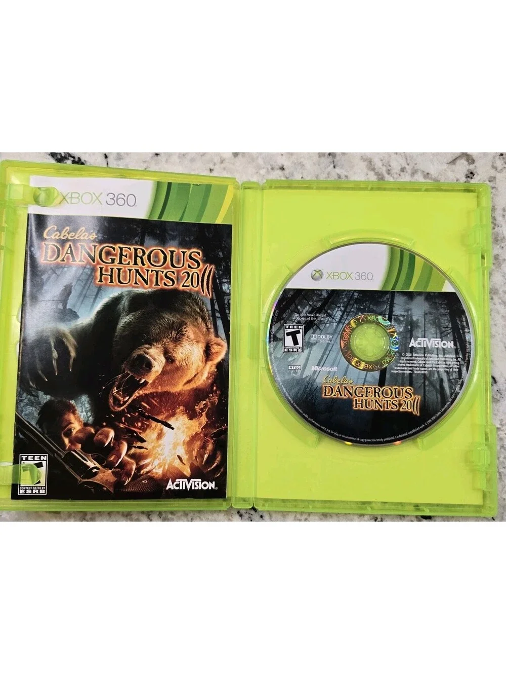 Cabela's Dangerous Hunts 2011 Xbox 360 Complete in W/manual