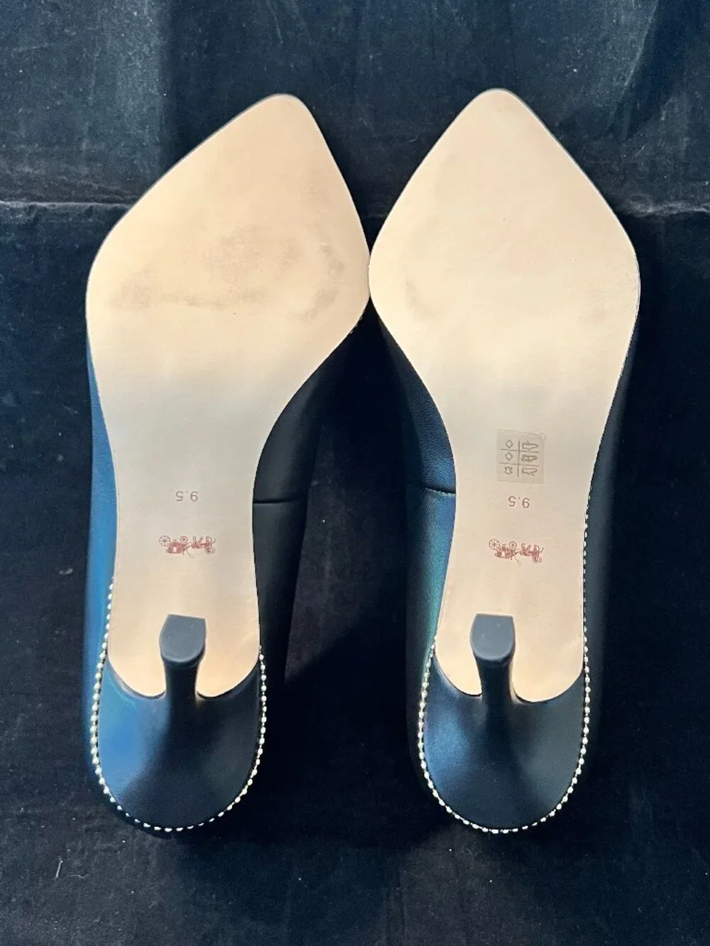 Coach leather outsole