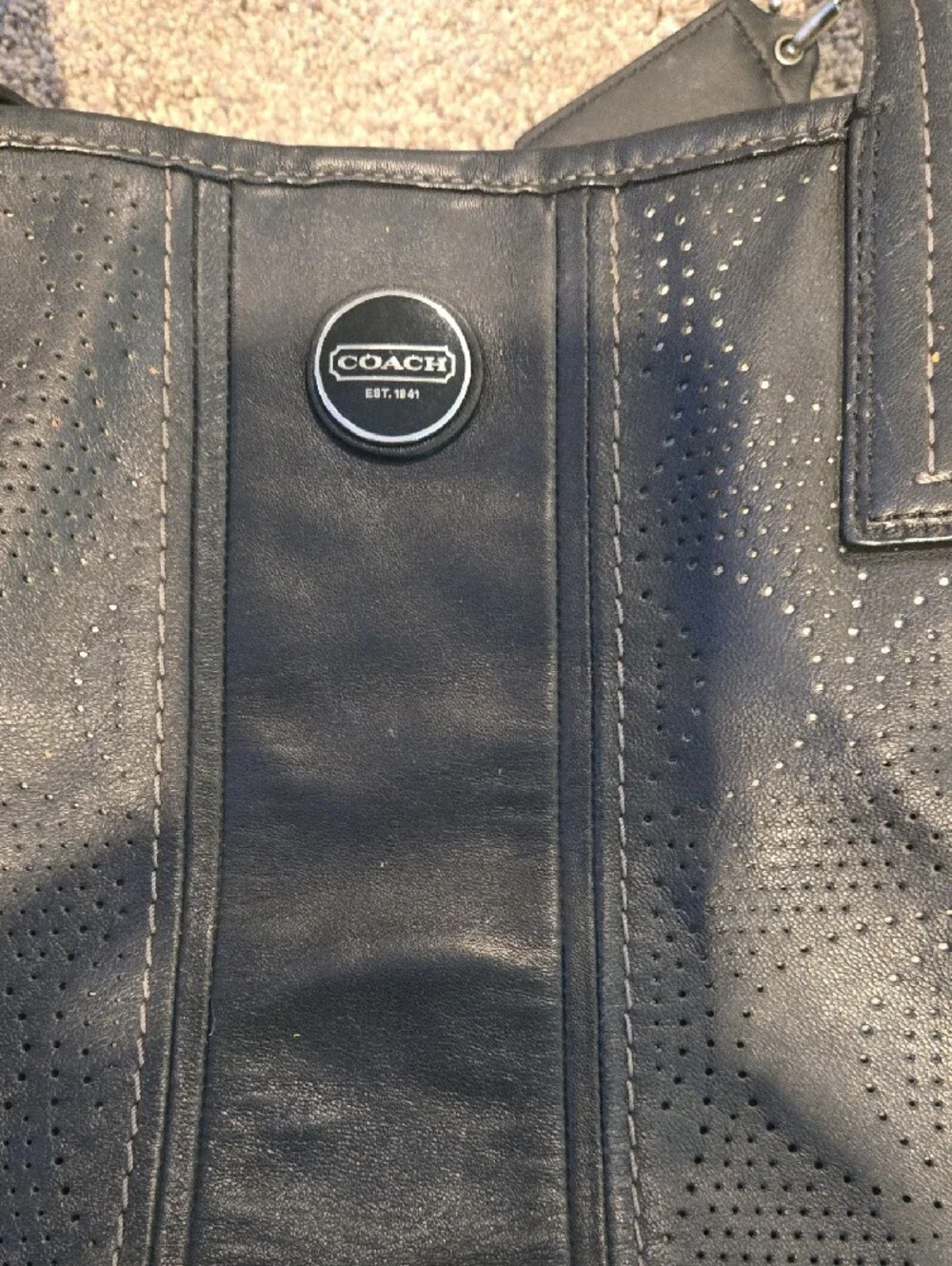 Coach structured tote