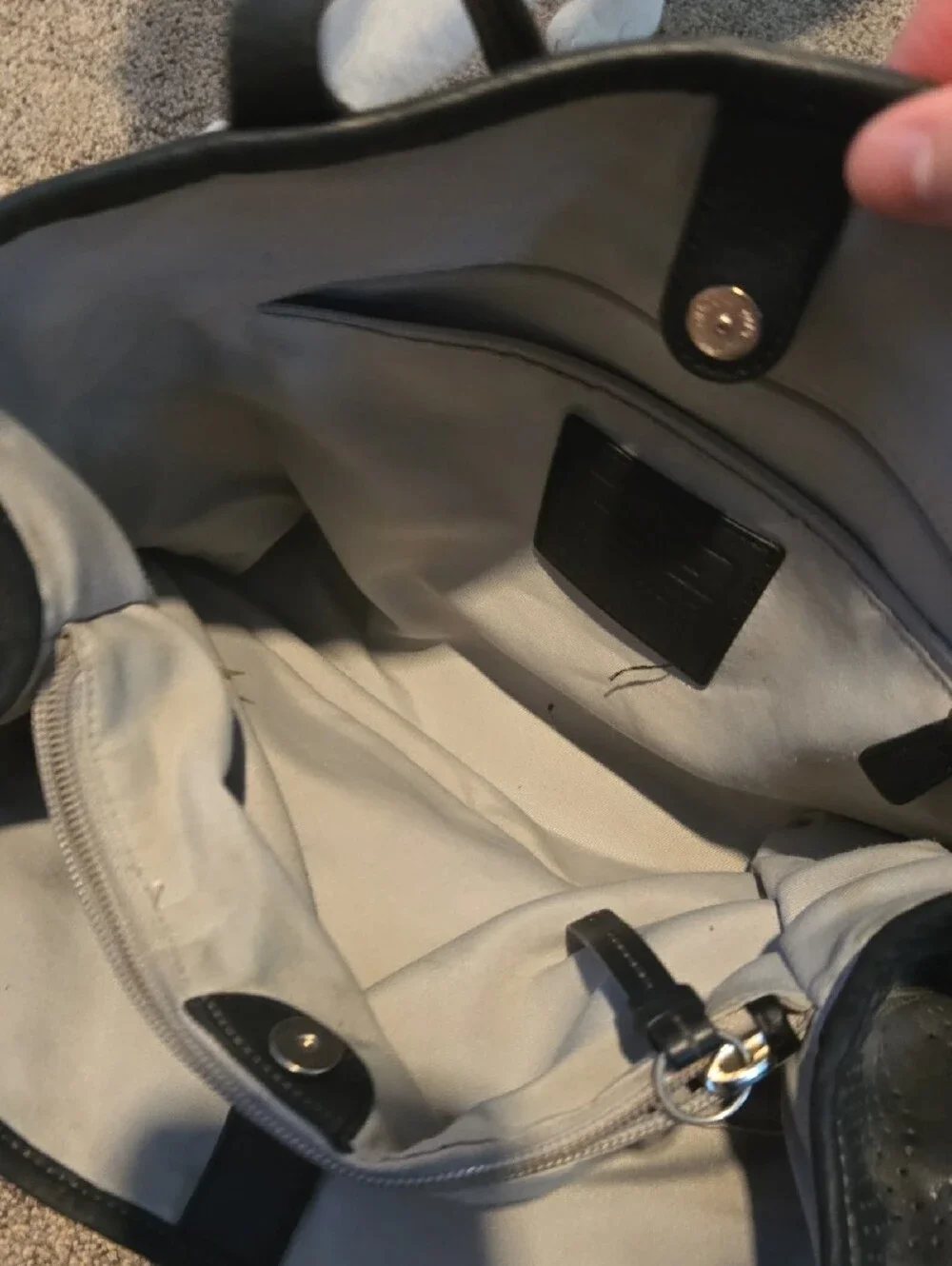Coach structured tote