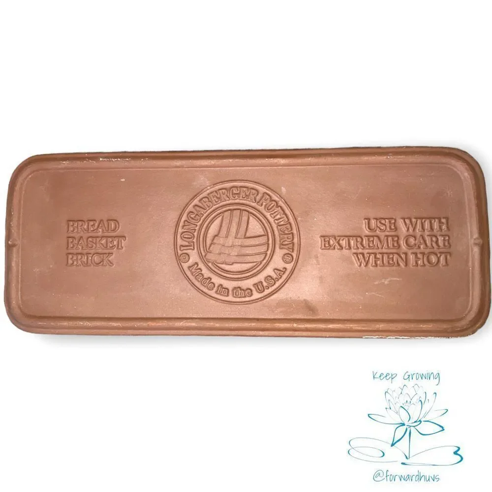 Longaberger Pottery Bread Basket Brick