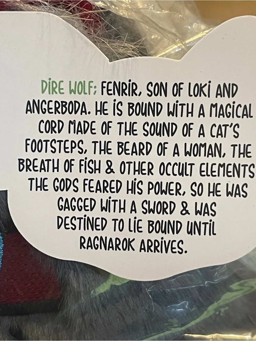 Whiskers Club Fenrir Norse Protectors Wolf Plush EyeWhiskers Studio