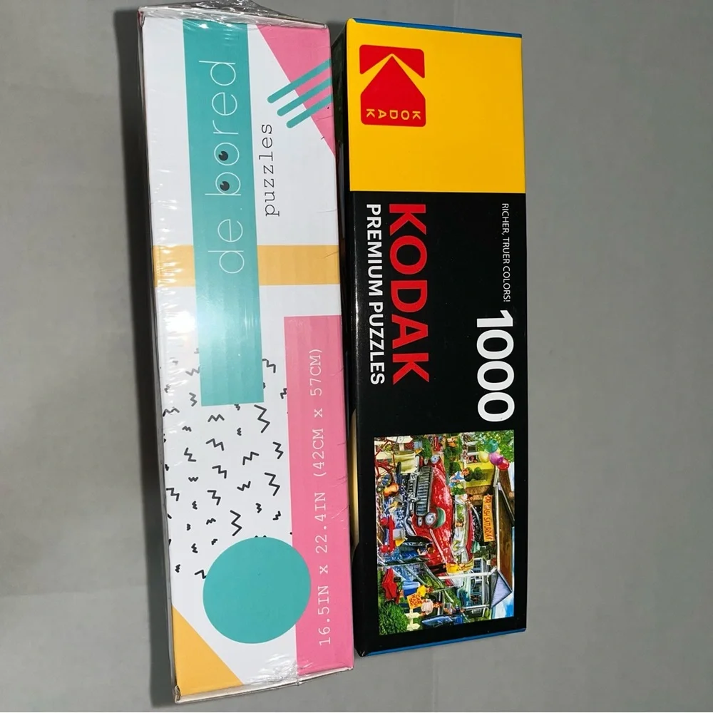 Kodak 1000 Piece Car Wash Saturday and de bored 500 Piece Palm Springs‎ Puzzles