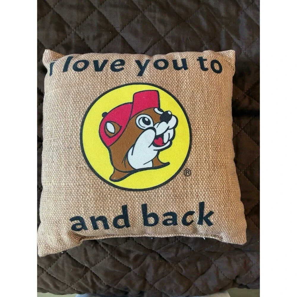 I Love You to Buc-ee's and Back Pillow Throw 11