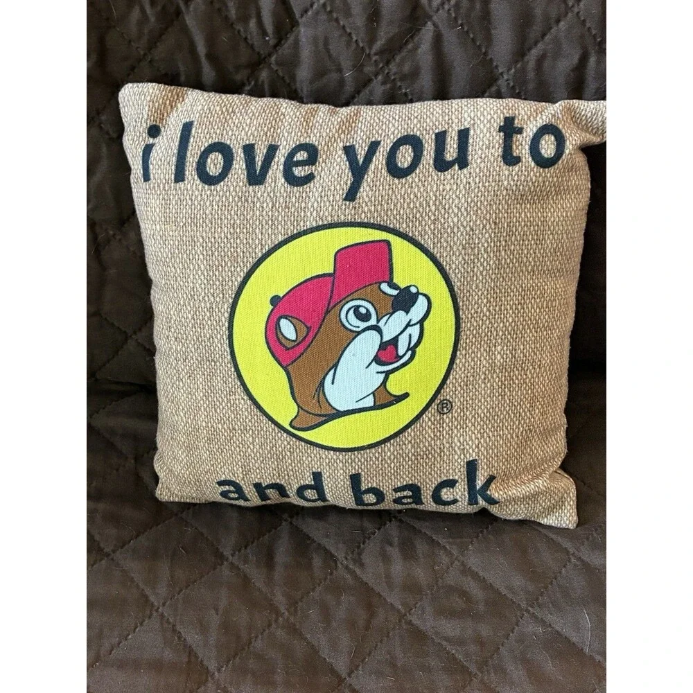 I Love You to Buc-ee's and Back Pillow Throw 11