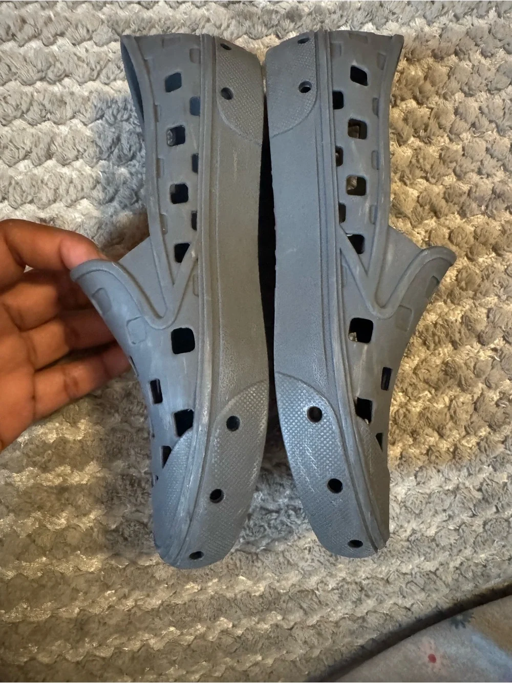 Vans Men's Gray Slip-On Ventilated Casual Sandals