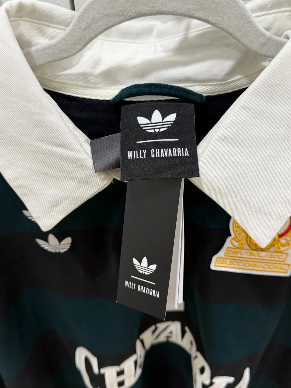 Adidas x Willy Chavarria Long Sleeve Rugby Shirt Men Size L