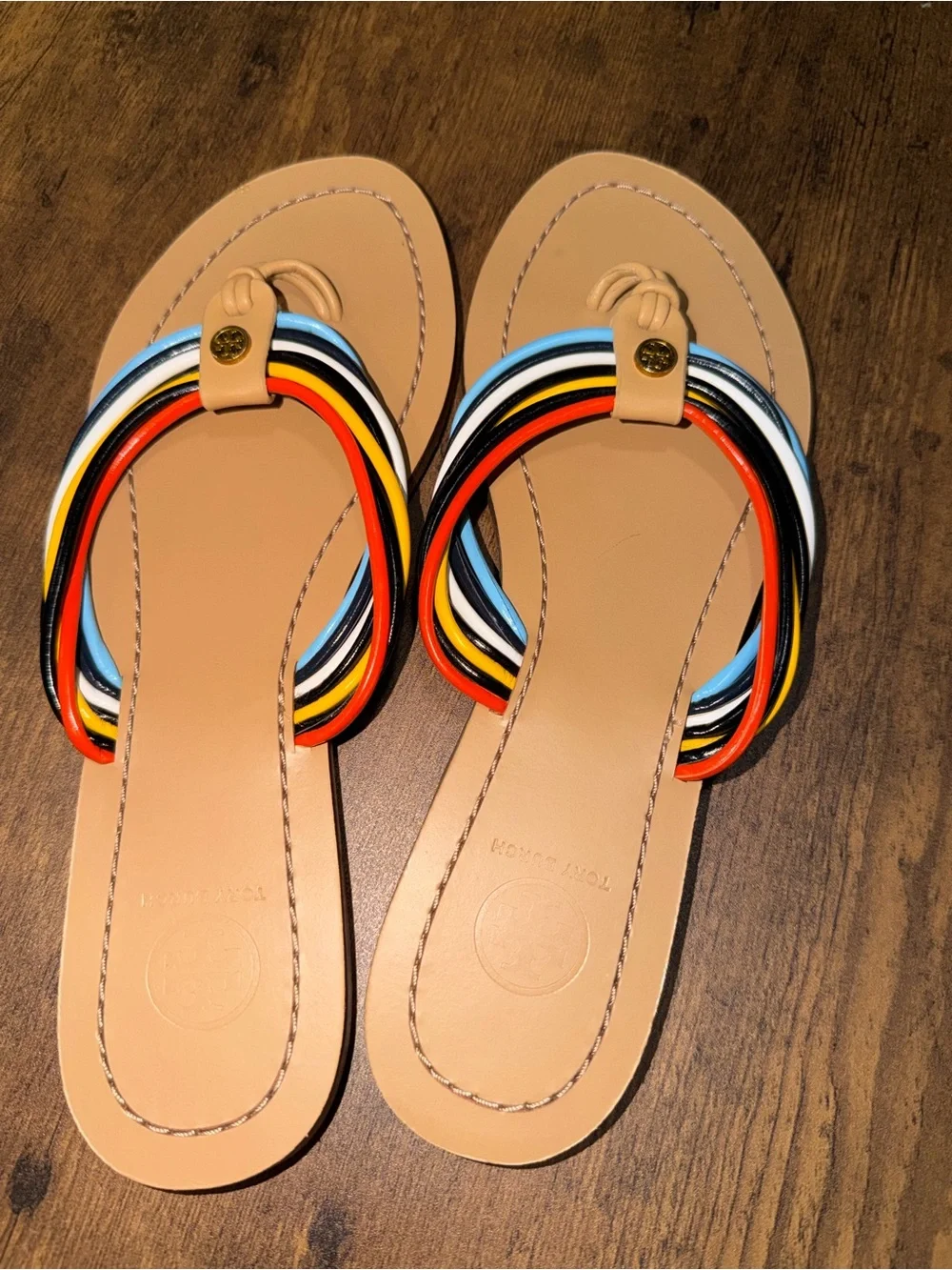 Tory Burch bright sandals post