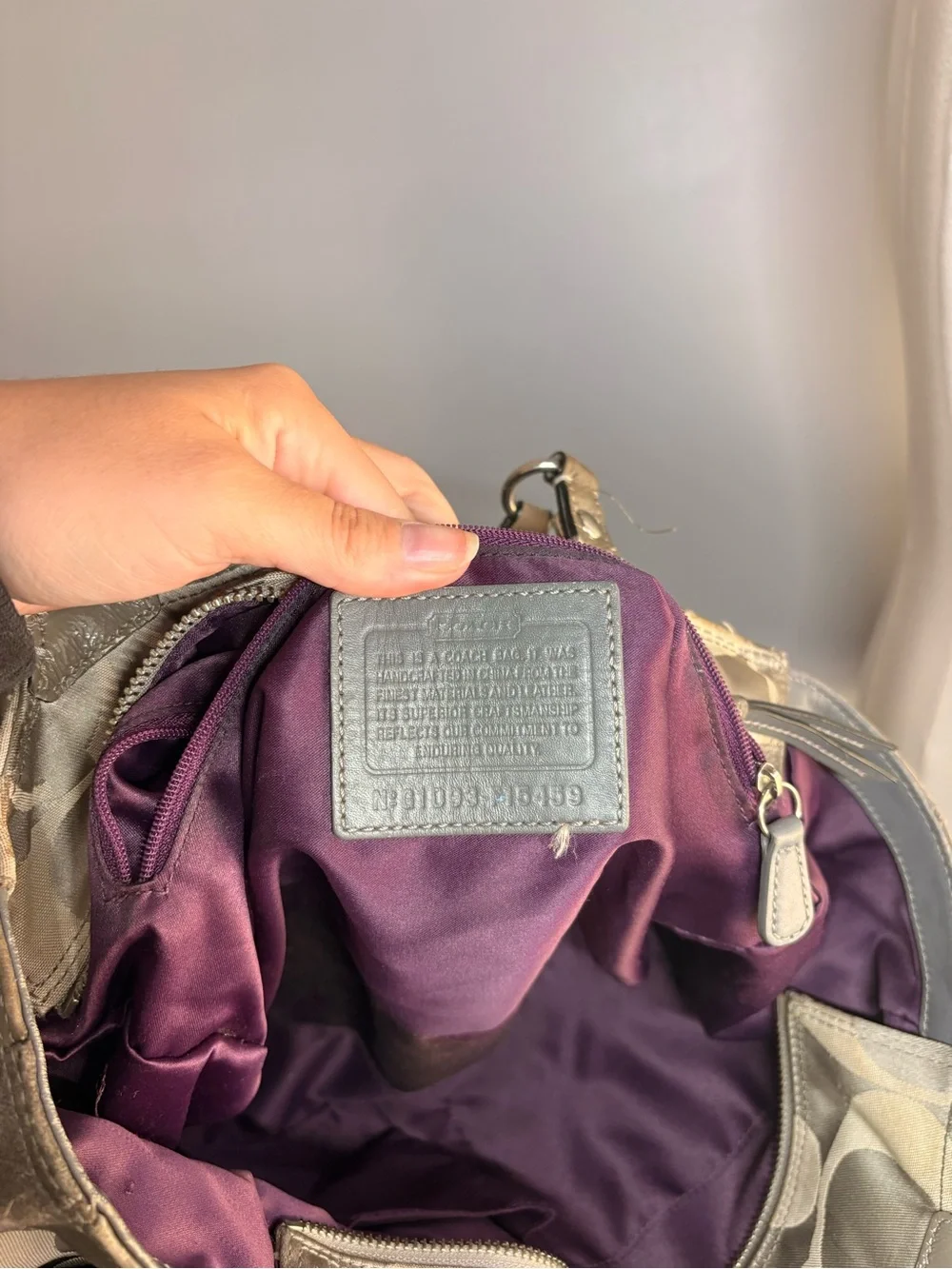 Coach authentic patchwork