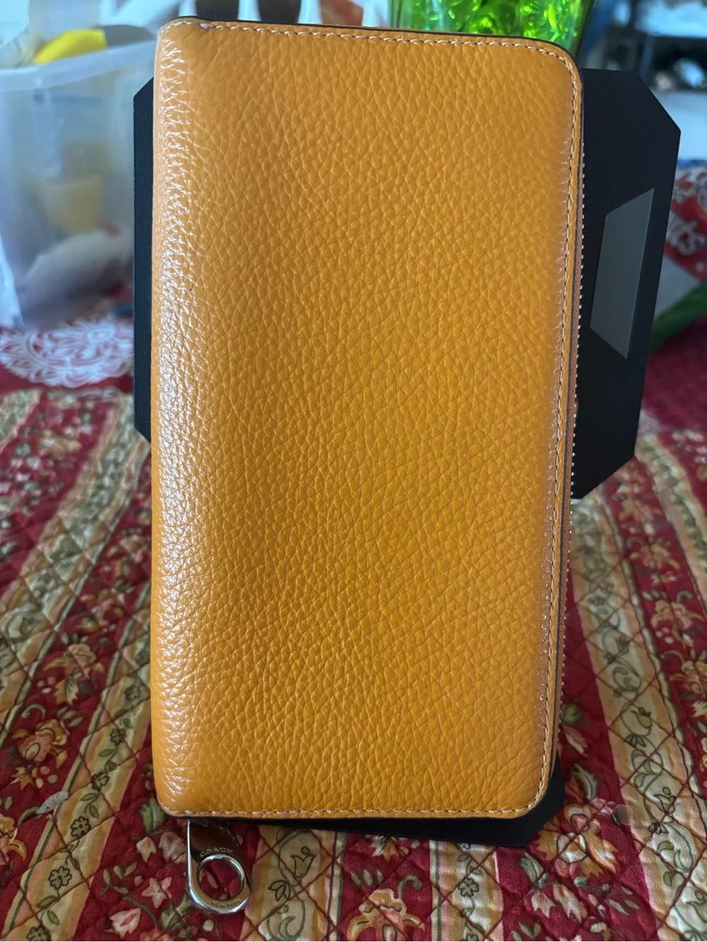 Coach pebbled leather