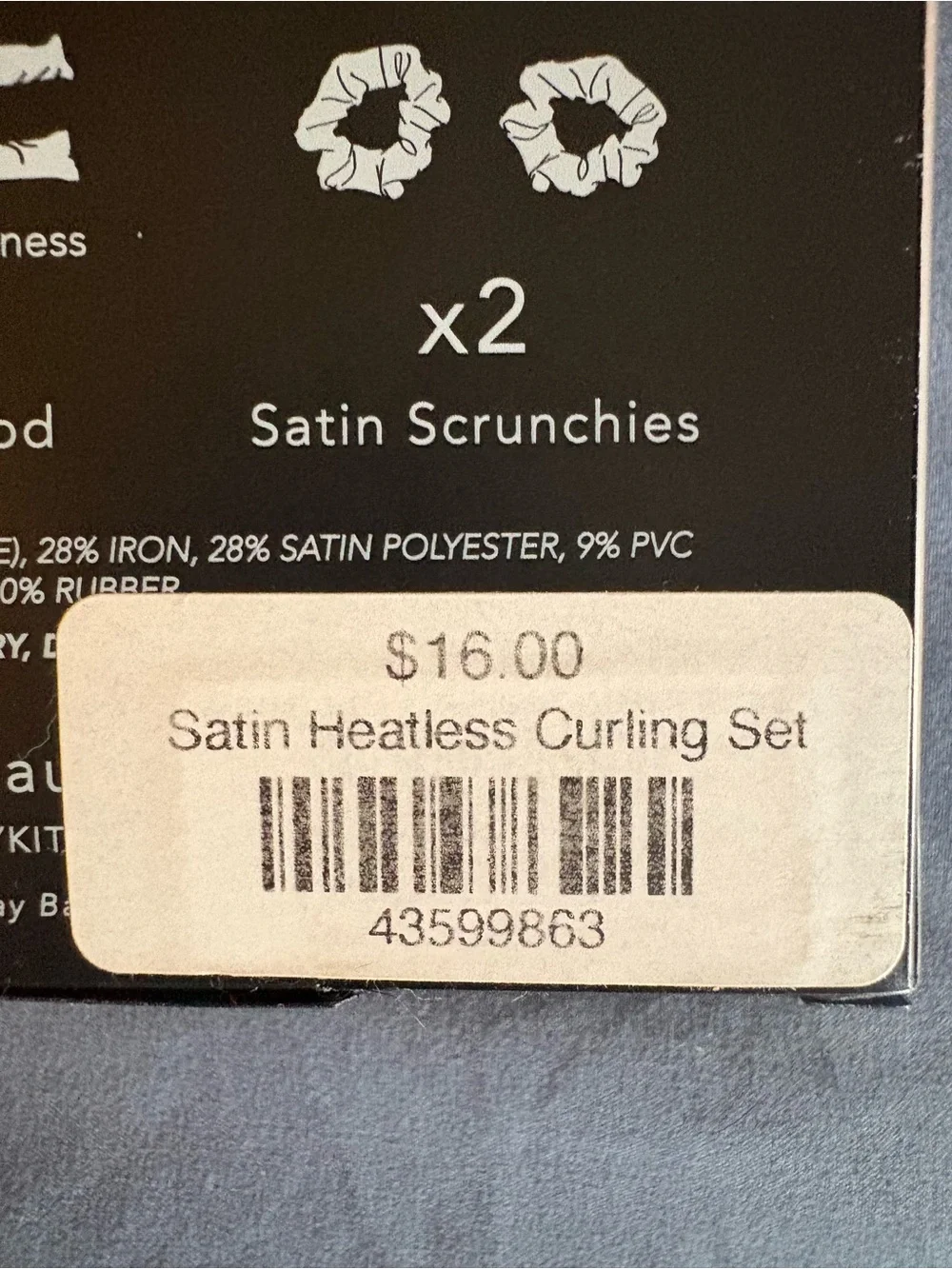 Kitsch satin heatless