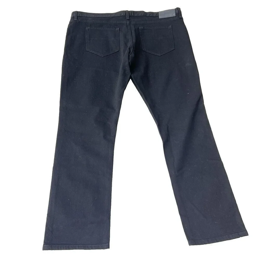 Triarchy Jeans Men 36 Slim Straight Stretch black  country Dark Denim Button Fly