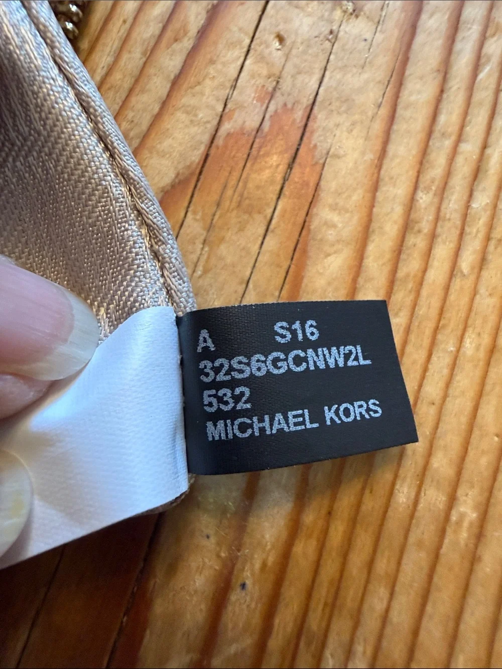 Michael Kors zip pocket