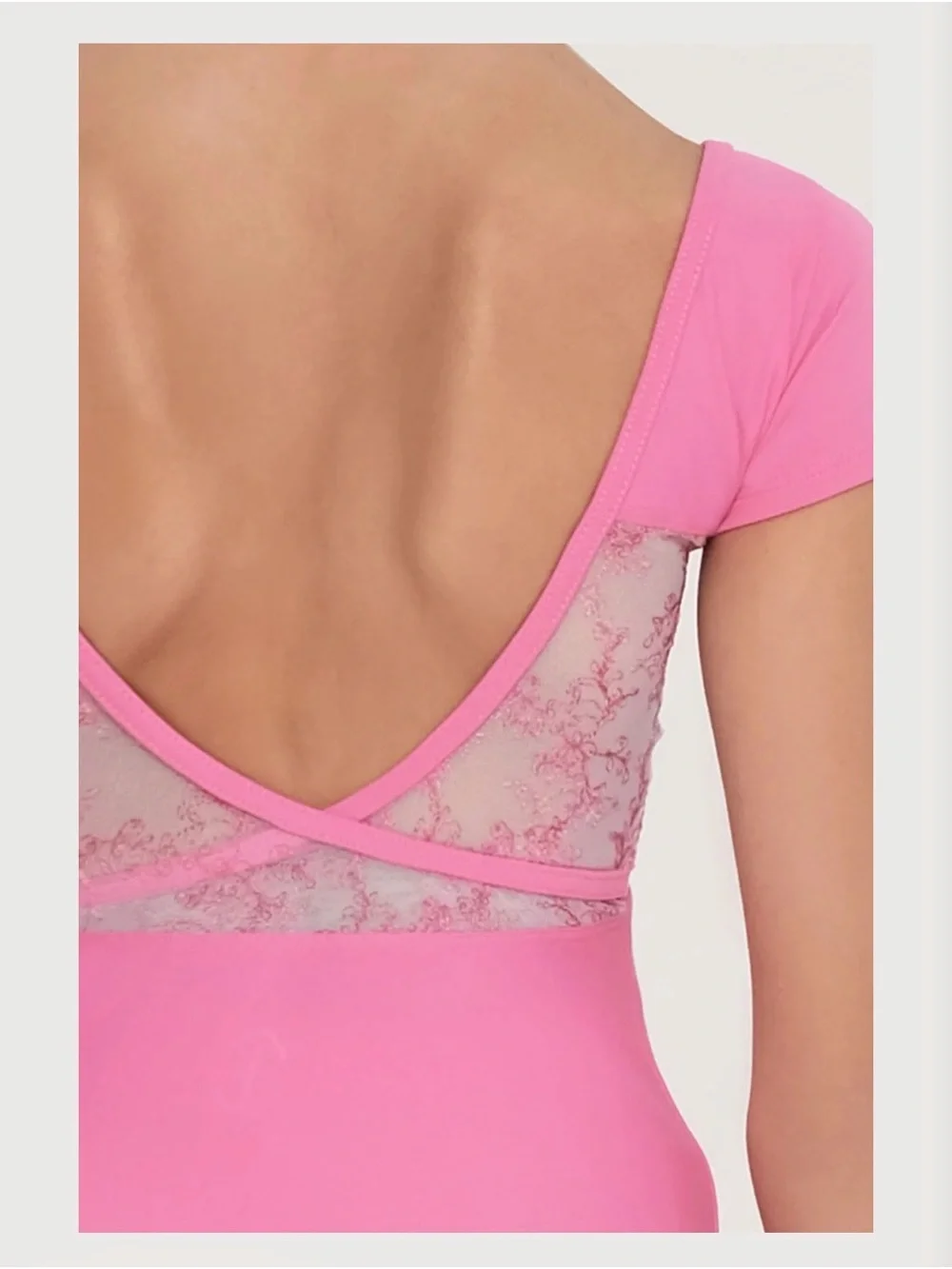 Girls Pink Dance Leotard for Kids (Size 10-12)