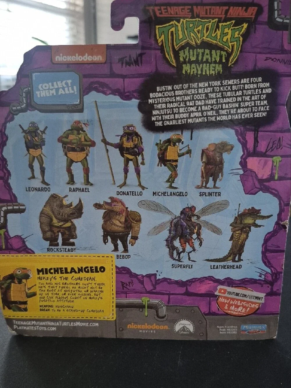Nickelodeon michelangelo figure