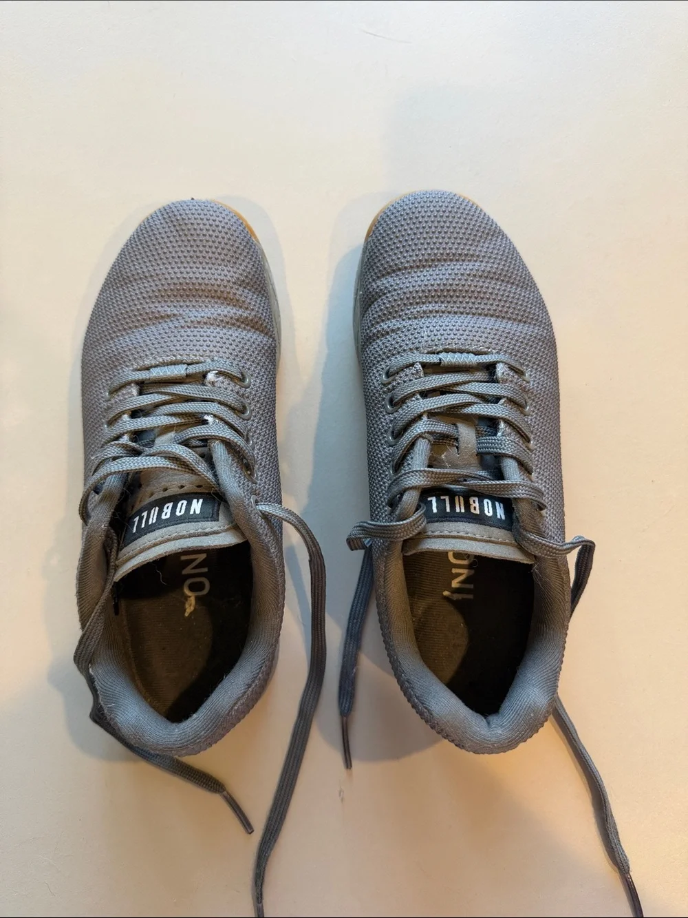 NOBULL women's Grey Knit Trainer - Lightweight Athletic Shoe