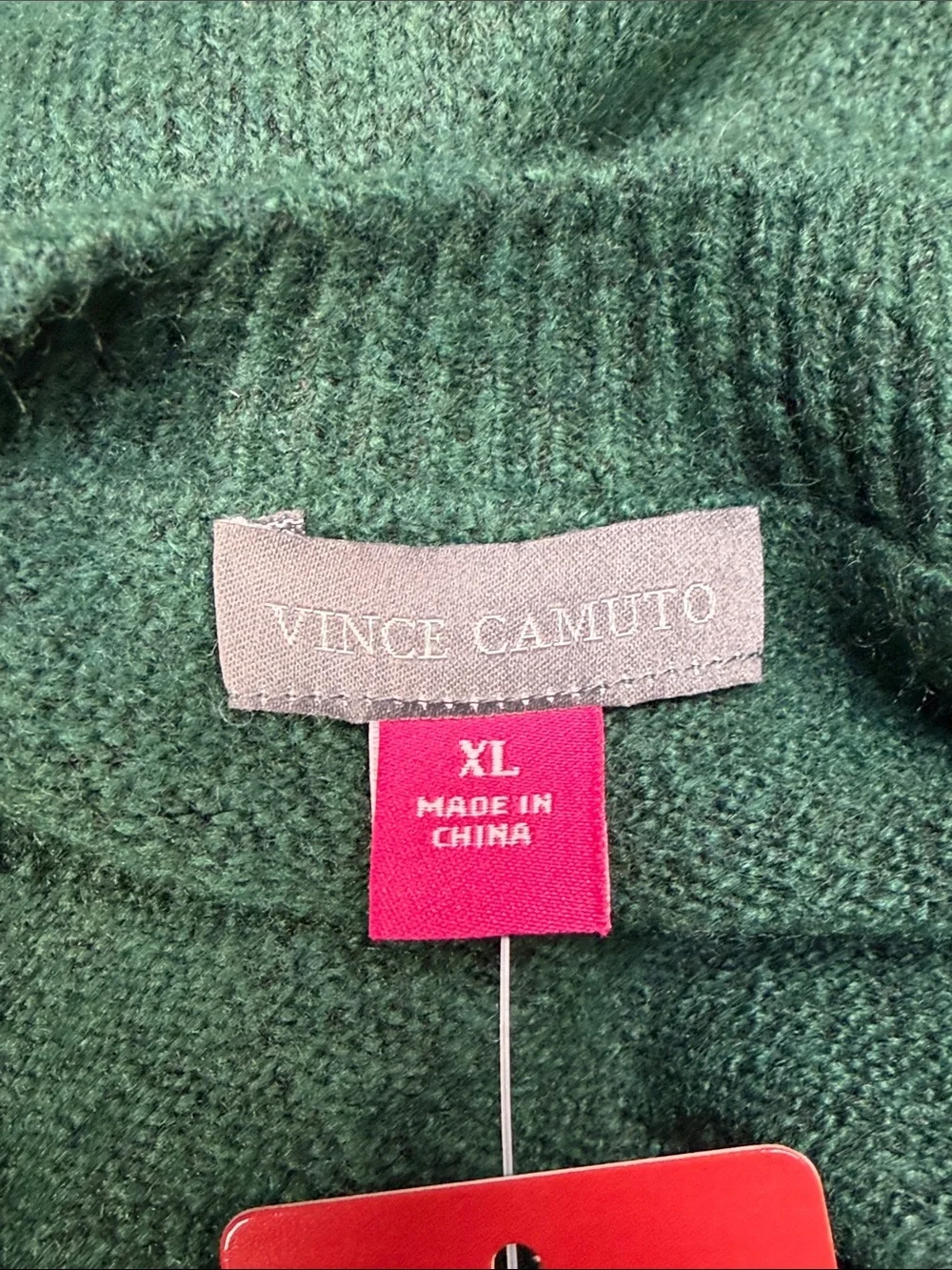 Vince Camuto NWT Green Peace Holiday Christmas Cozy Soft Crewneck Sweater XL