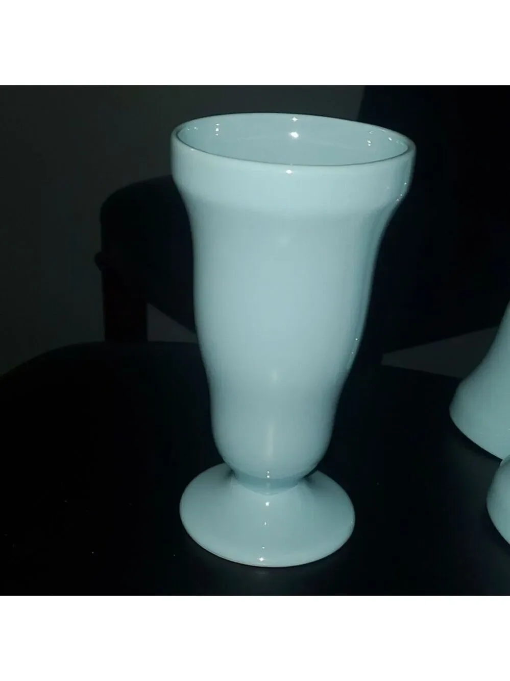 BIA Home Dining Drinkware ice Cream Sundae milkshake Set Curvy Blue Aqua Sexy