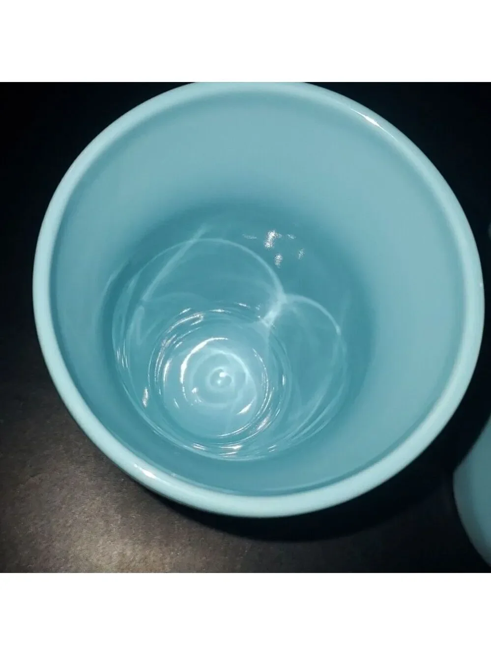 BIA Home Dining Drinkware ice Cream Sundae milkshake Set Curvy Blue Aqua Sexy