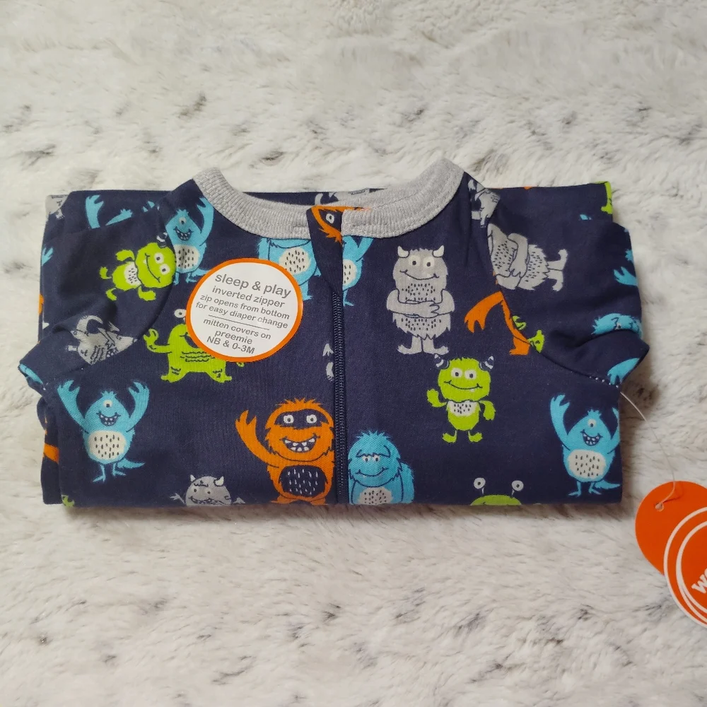 Wonder Nation Baby Boys Monster Sleep N Play