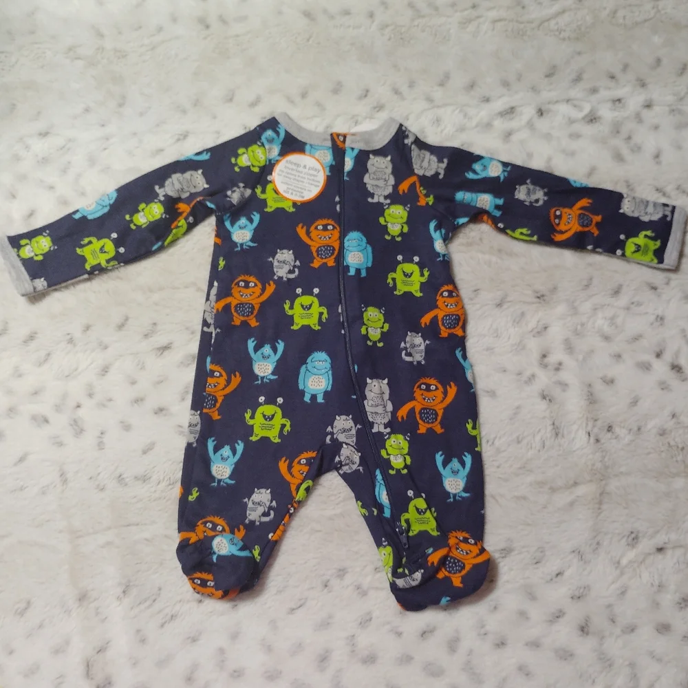 Wonder Nation Baby Boys Monster Sleep N Play