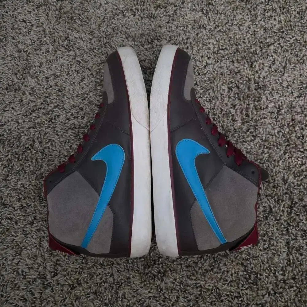 Vintage Nike 6.0 Mavrk Mid 2007 Brown Blue Burgundy Size 11.5