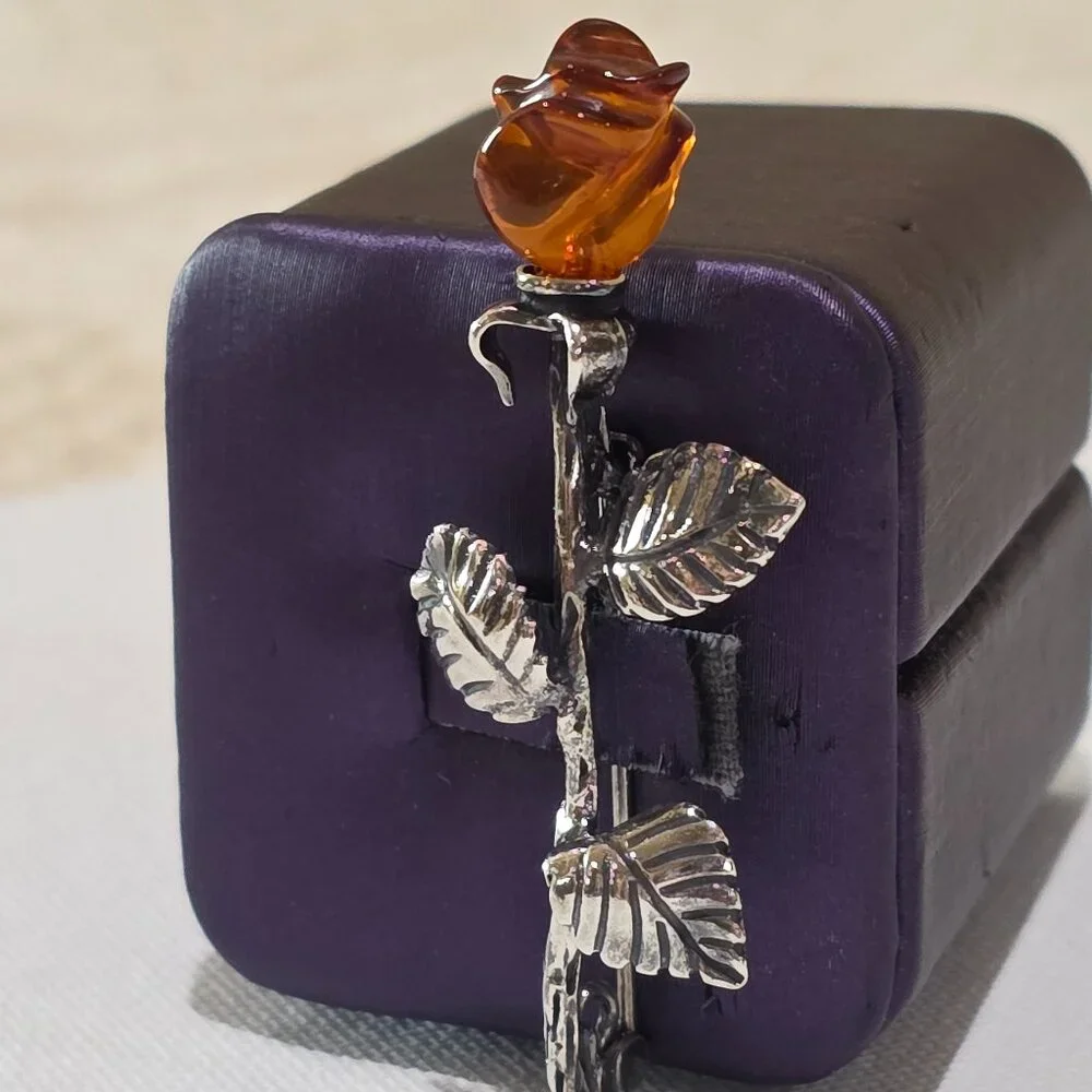 Vintage Sterling Silver vintage carved