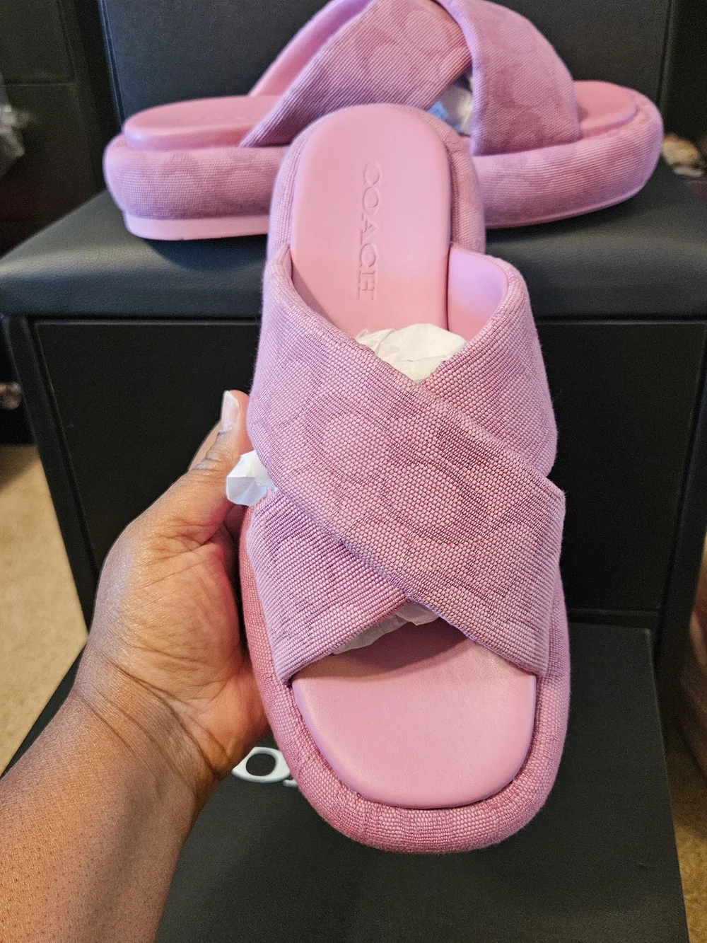 Coach Penelope Signature C Sandal Pink