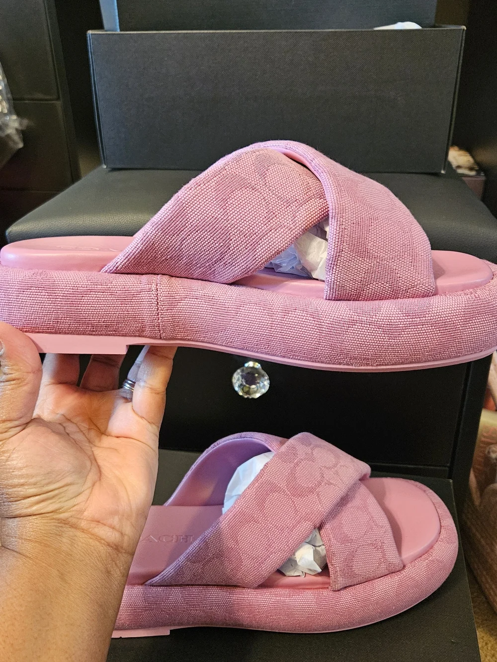 Coach Penelope Signature C Sandal Pink
