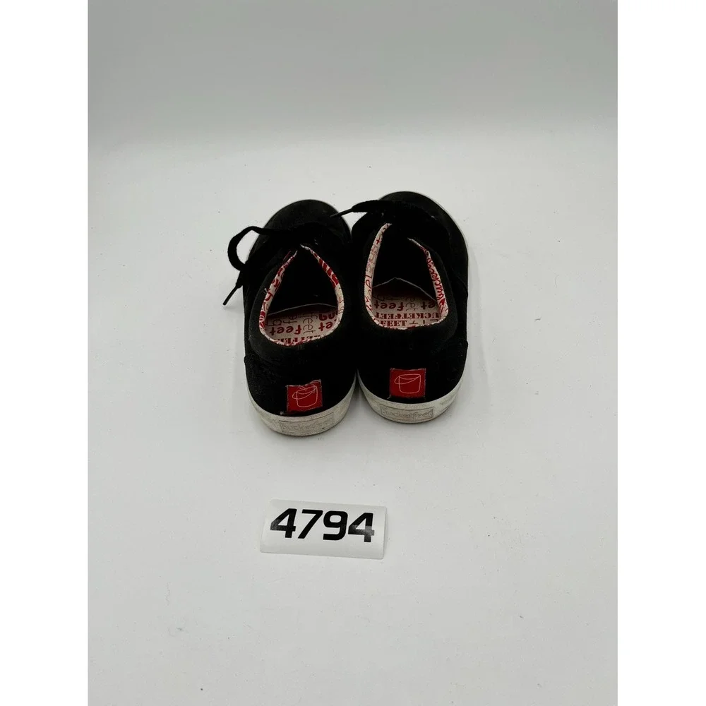 BucketFeet Basic Lace Up 10100-0017-100 Sneakers Shoes Mens US 11 Black Low Top‎