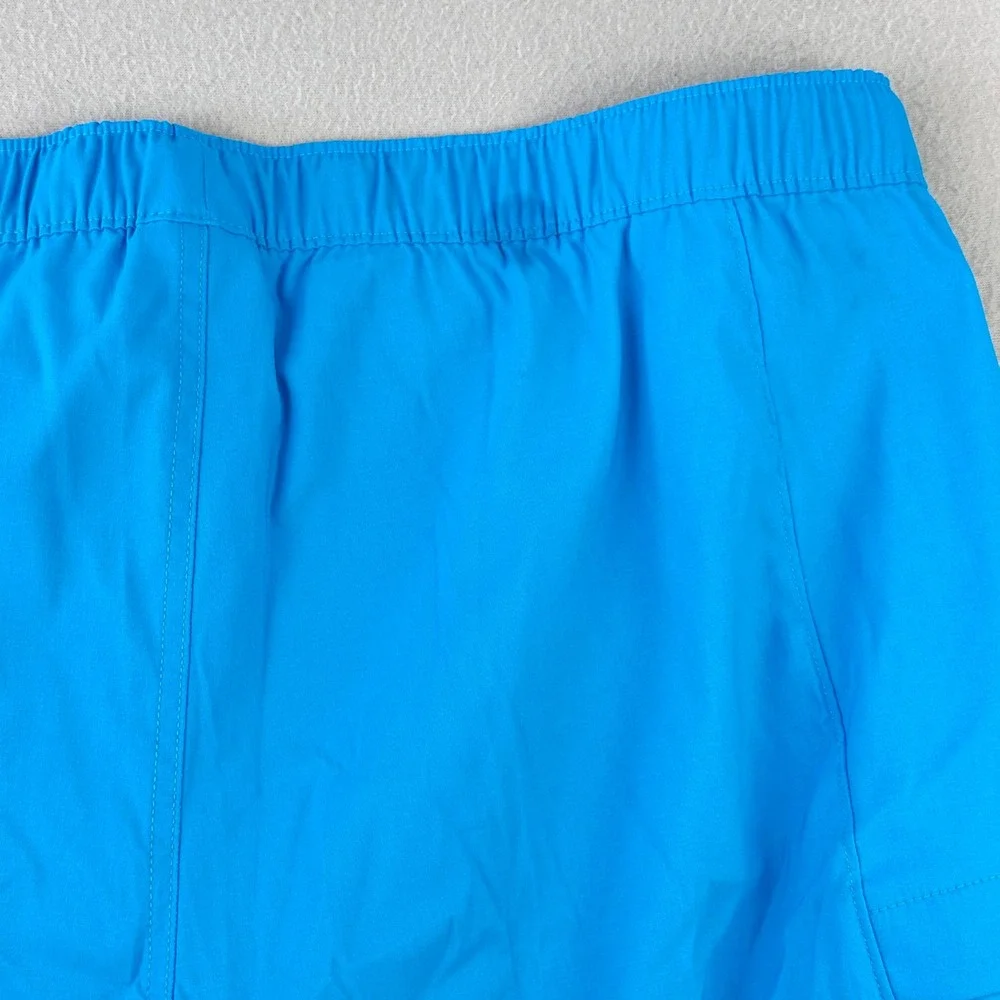 The North Face Class V Belted Shorts Mens XL Blue Performance Nylon Cargo Hiking