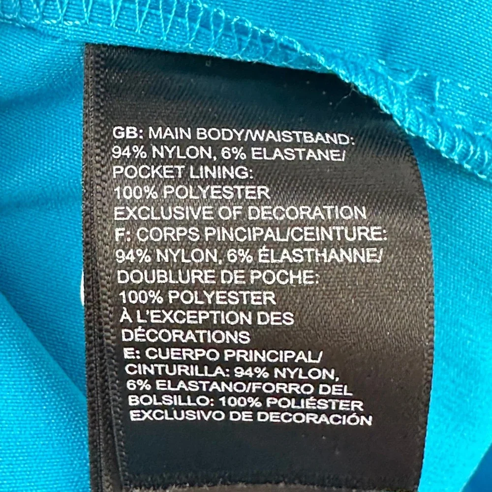 The North Face Class V Belted Shorts Mens XL Blue Performance Nylon Cargo Hiking