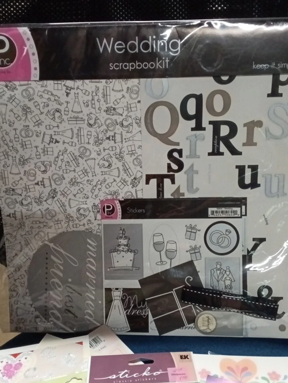 Pebbles Inc wedding scrapbook