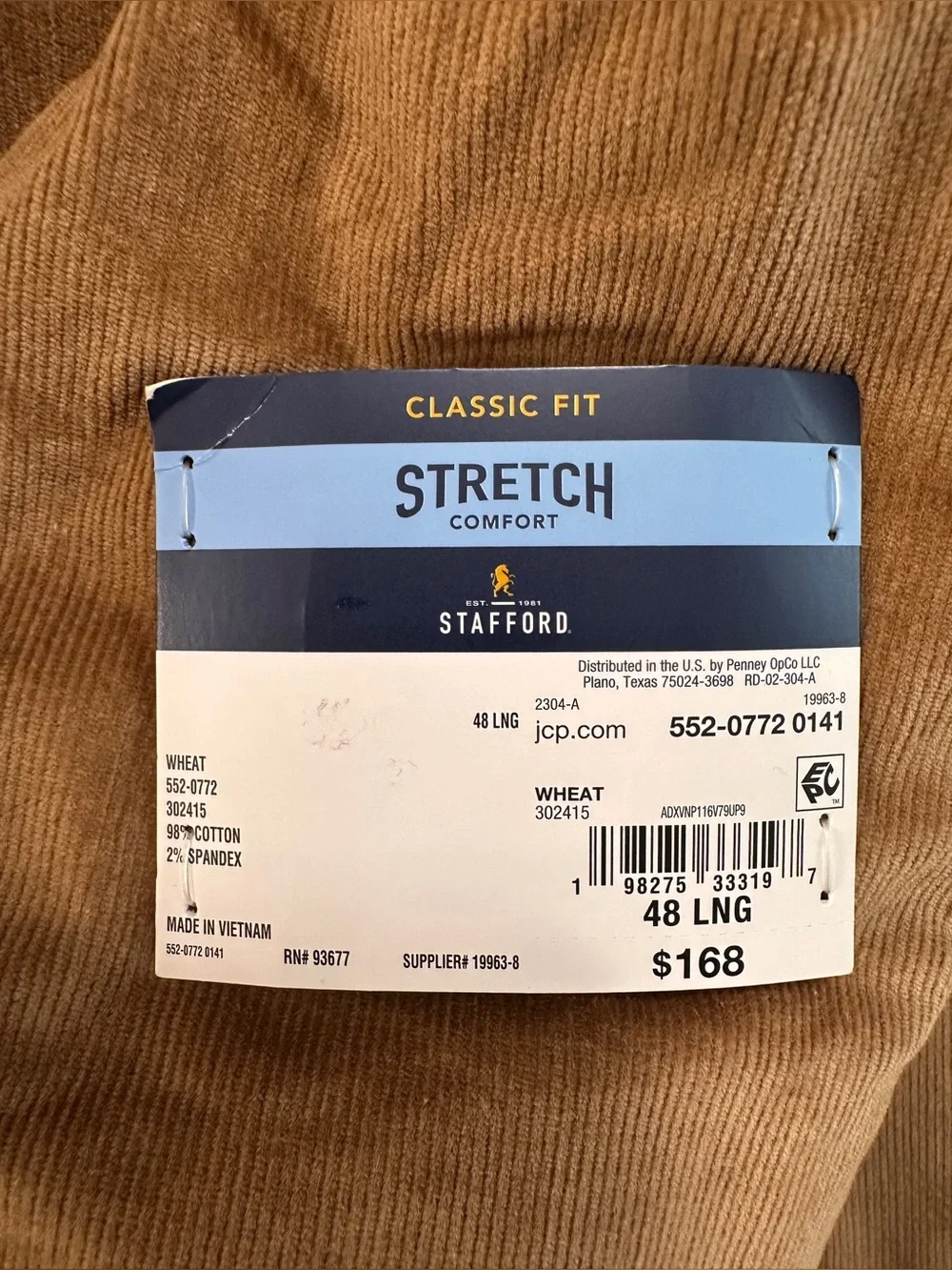 Stafford cotton closure patches