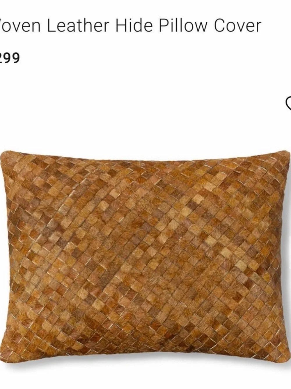 Williams Sonoma woven leather