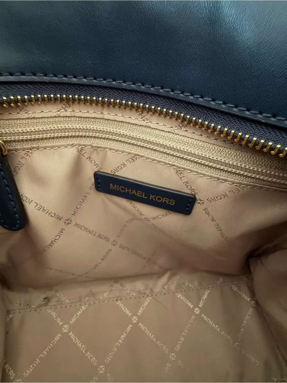 Michael Kors structured pebbled