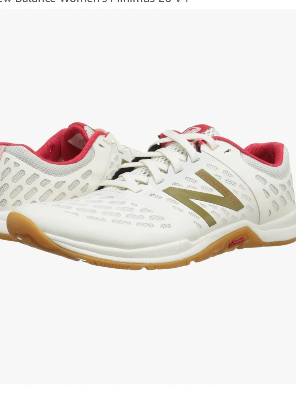 New Balance Women's Training Shoe - White/Gold/Red