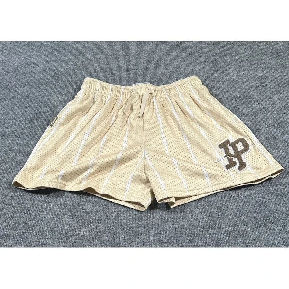 Inaka Power Men's XL Mesh Athletic Striped Shorts EUC