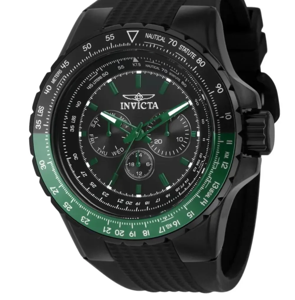 Invicta Aviator Model 39297 men's watch tactical aviation green black NEW in Box