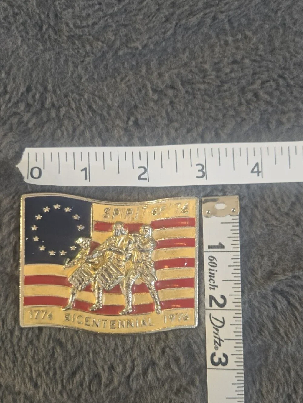 Source Unknown flag motif featuring