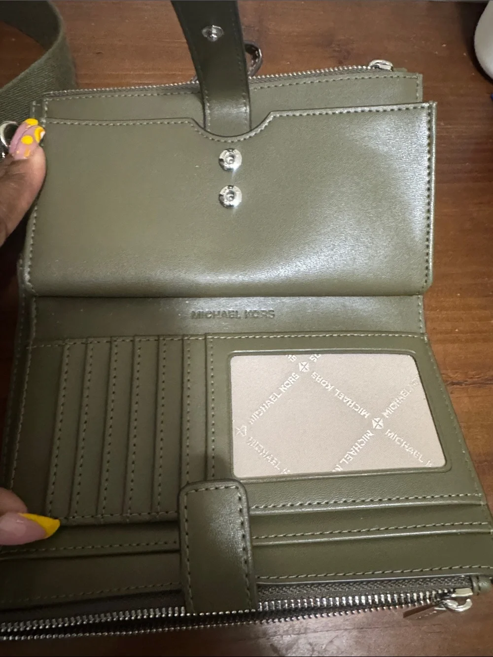 Michael Kors kors logo wristlet